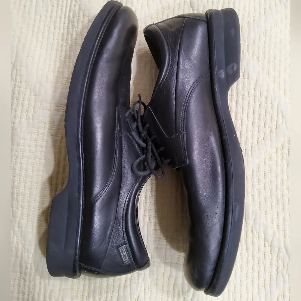 Pikolinos Black Leather Lace Up Shoes Size 44